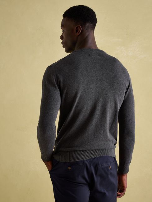 Grey knitted jumper best sale