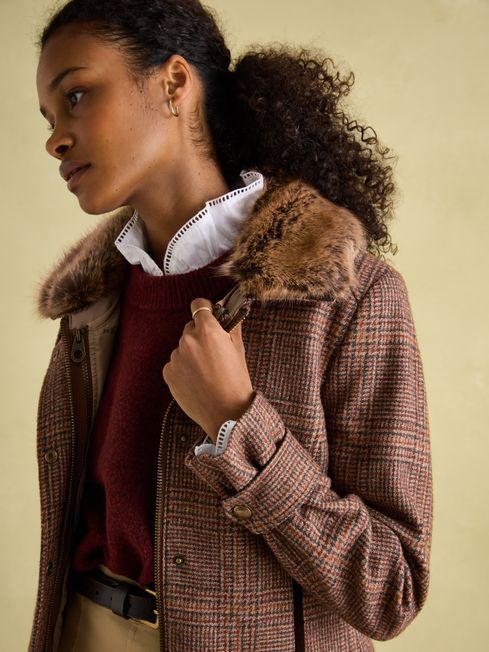 Buy Joules Fieldcoat Luxe Tweed Jacket with Removable Quilted