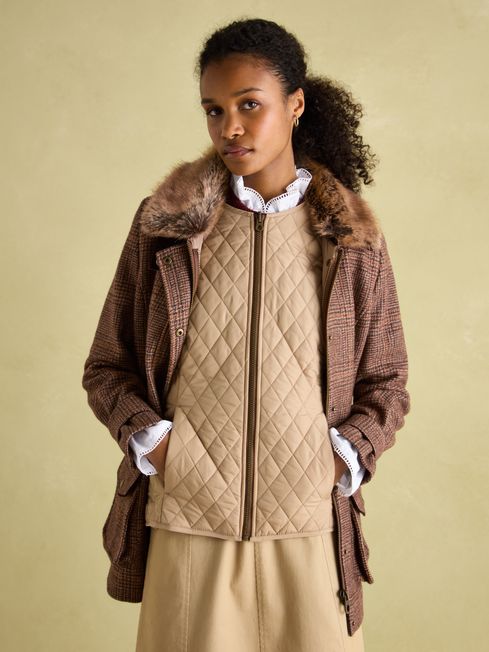 Quilted tweed jacket clearance