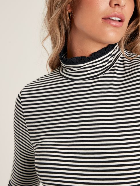 High neck hotsell jersey top