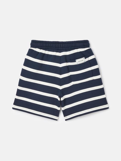 Boys Barton Navy White Striped Jersey Shorts Joules