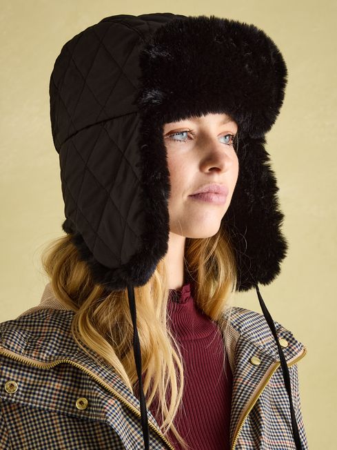 Fur lined online hat