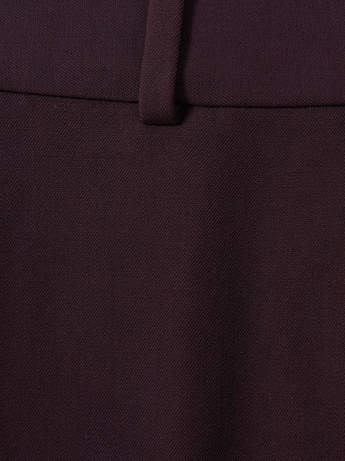 Slim Fit Suit Trousers in Berry