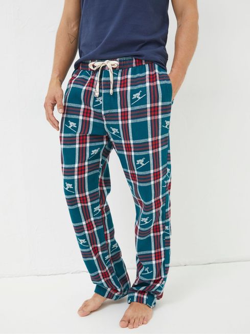 Green Ski Jacquard Pyjama Trousers FatFace