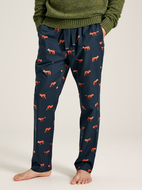 Joules The Dozer Navy Blue Printed Pyjamas Bottoms