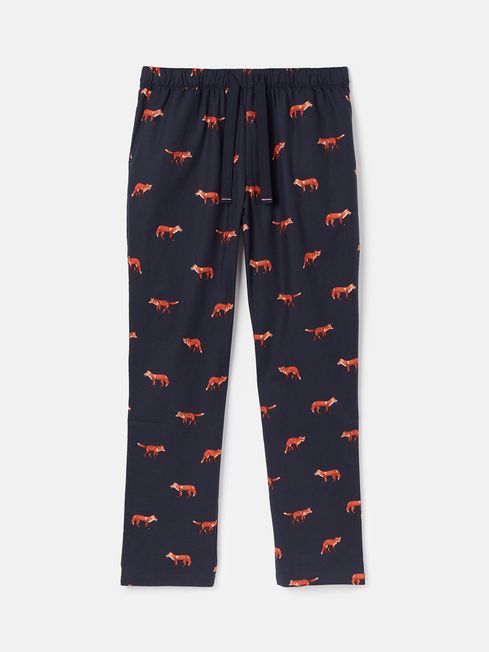 The Dozer Navy Blue Printed Pyjamas Bottoms Joules
