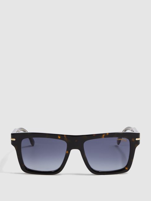 Carrera Eyewear Rectangular Tortoiseshell Sunglasses