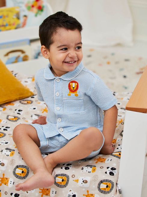 Blue Woven Pyjamas