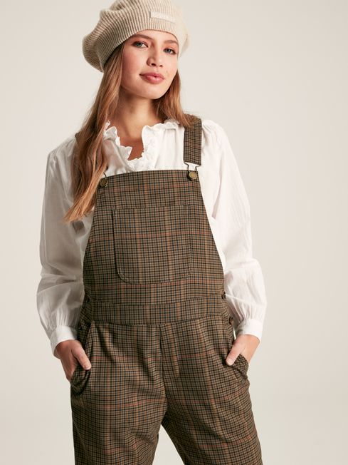 Joules Rampling Green Check Dungarees