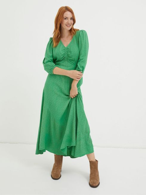 Green Nate Midi Dress FatFace