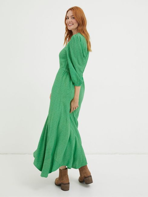 Green Nate Midi Dress FatFace