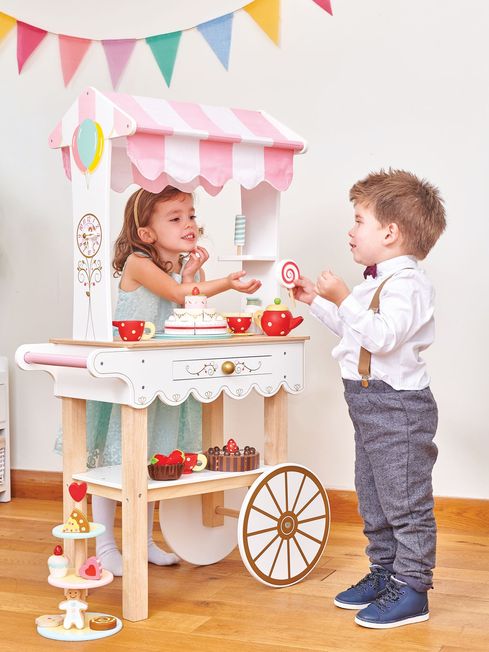 Childrens wooden tea sales trolley