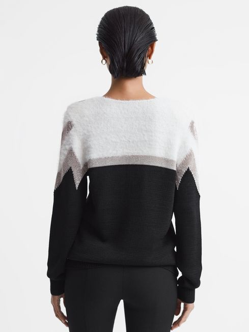 Reiss new arrivals metallic jumper