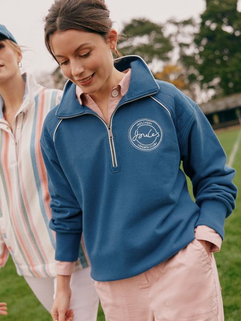 Cotton quarter zip pullover shop