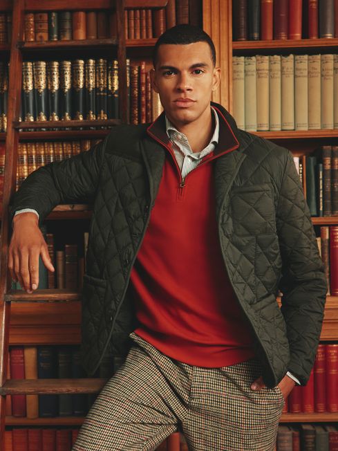 Quilted blazer store