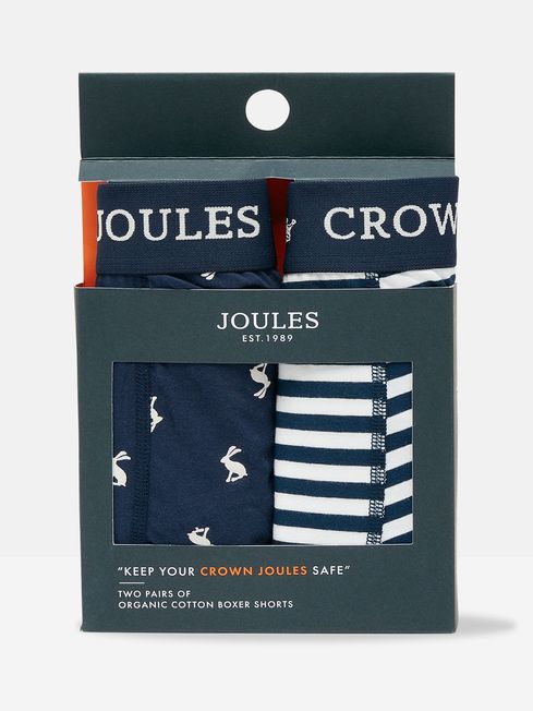 Buy Joules Crown Joules Cotton Boxer Briefs 2 Pack from the