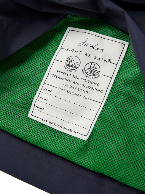 Buy Joules Green Venture Waterproof Overhead Packable Jacket from