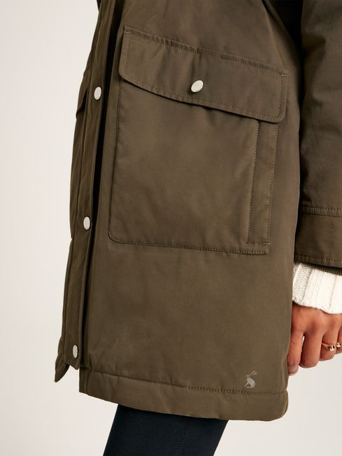 Joules green waterproof jacket discount