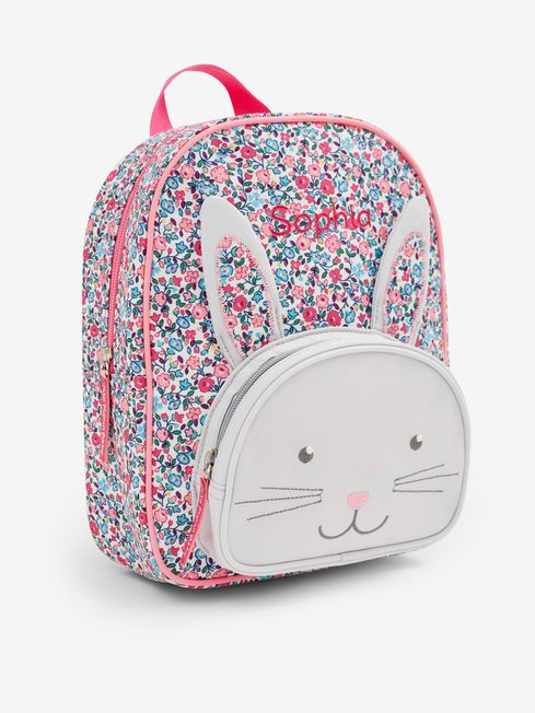 JoJo Maman Bébé Pink Personalised Bunny Backpack