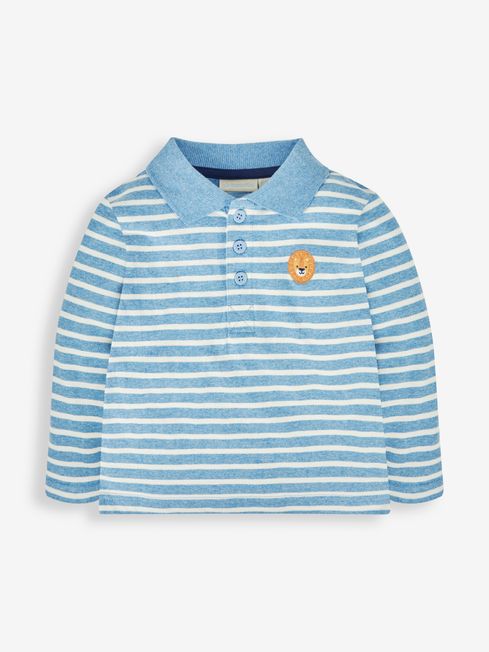 Blue Boys Lion Polo Shirt JoJo Maman Bebe