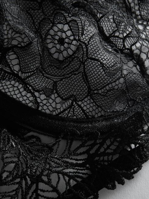 Bluebella Lace Strappy Bra in Black