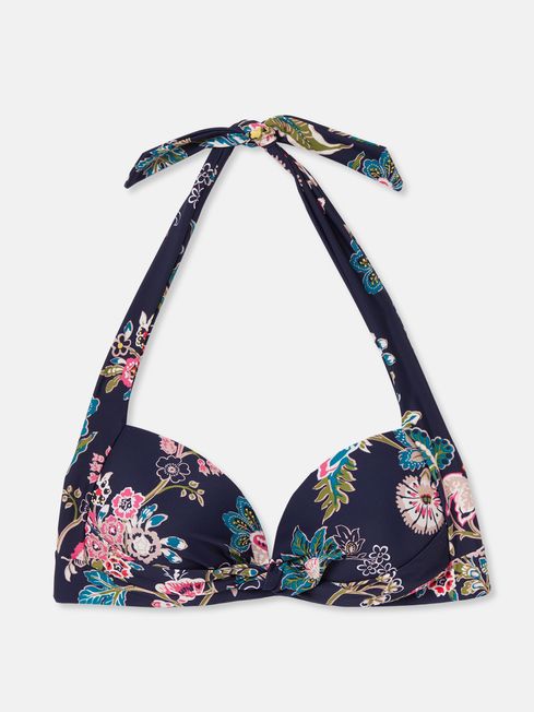 Jasmine Navy Floral Bikini Top Joules