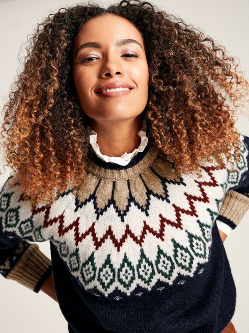 Buy Joules Etta Fair Isle Jumper from the Joules online shop