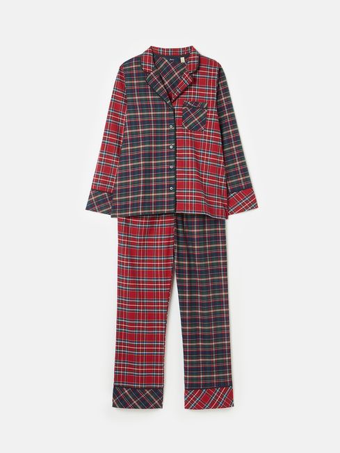 Goodnight Red Check Christmas Pyjamas Joules