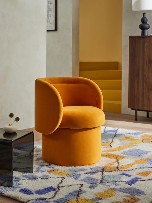 Yellow contemporary chair best sale