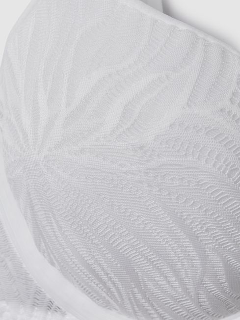 Underwear Microfibre Lace Bra in White