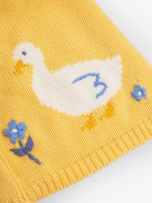 Lemon Girls Lemon Yellow Duck Cardigan