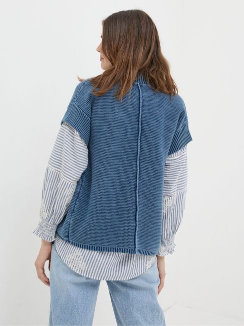 Fat face blue cardigan clearance