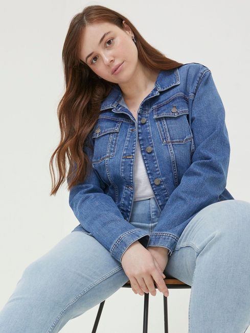 Tasha Blue Denim Jacket FatFace