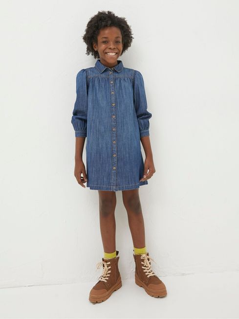Blue Denim Shirt Dress FatFace
