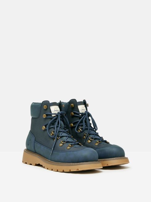 Lace up navy boots online