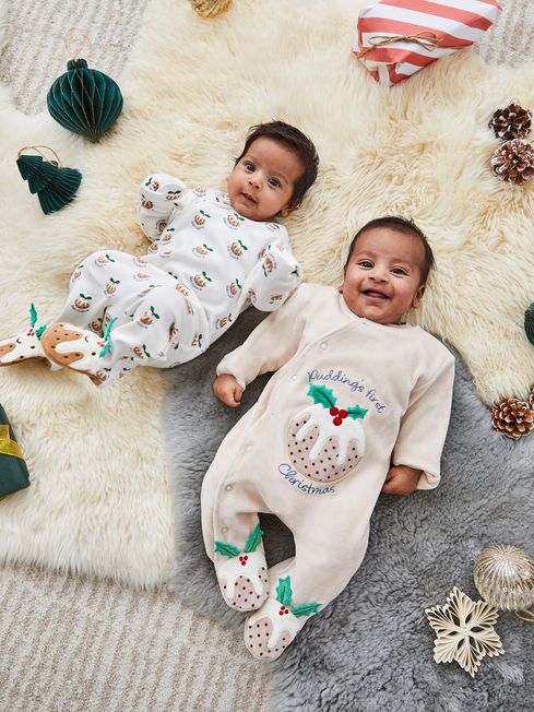 Baby boy christmas pudding outfit discount