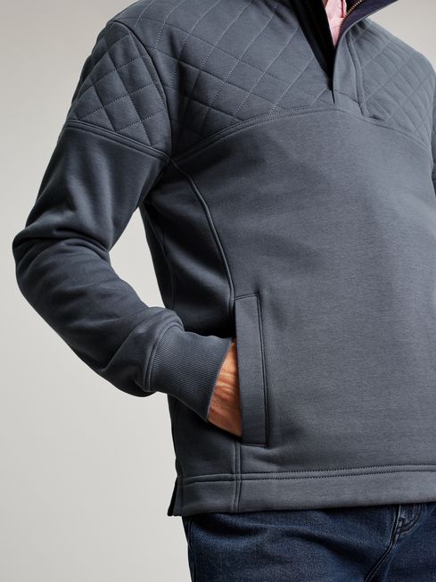 Men's quarter zip hotsell sweatshirt with pockets