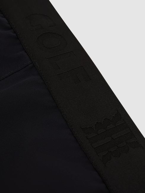 Elasticated Waistband Trousers in Navy