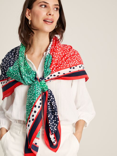 Buy Joules Twill Square Scarf from the Joules online shop