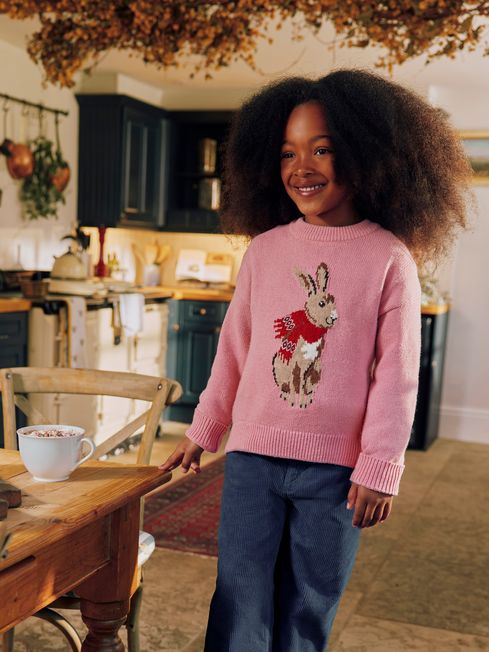 Joules treetop discount intarsia jumper