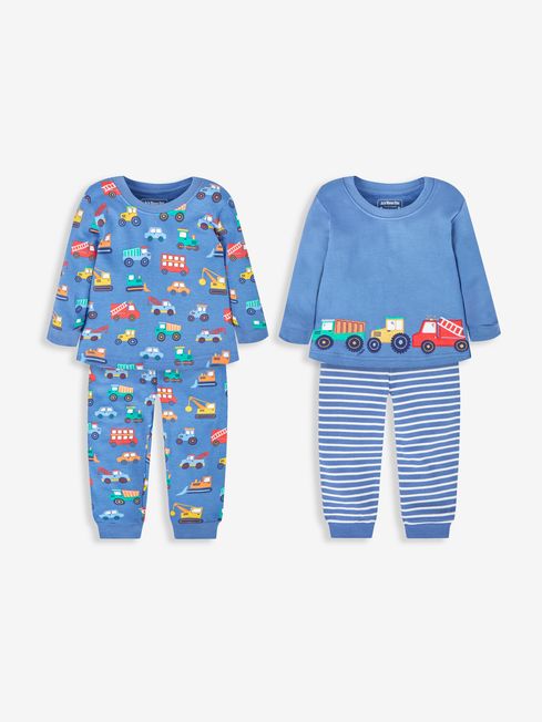 Indigo Boys 2 Pack Transport Jersey Pyjamas