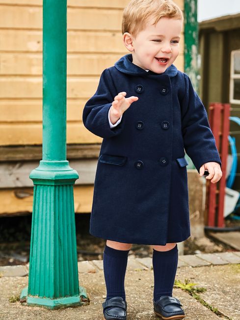 Kids navy coat hot sale