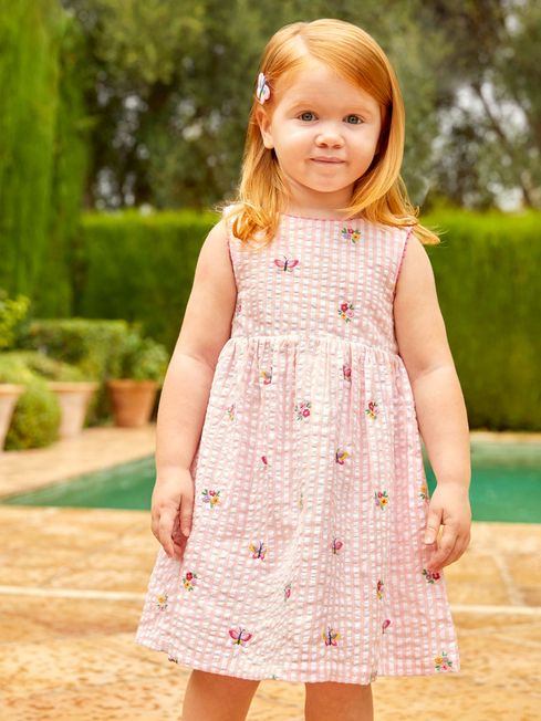 Pink gingham outlet baby dress