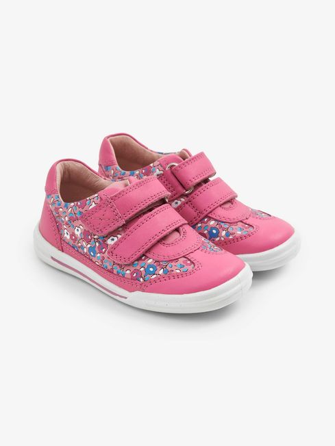 Start-Rite Pink Girls' Start-Rite Floral First Steps Trainer Shoes