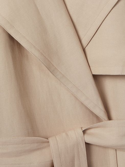 Express soft drape trench coat cheap
