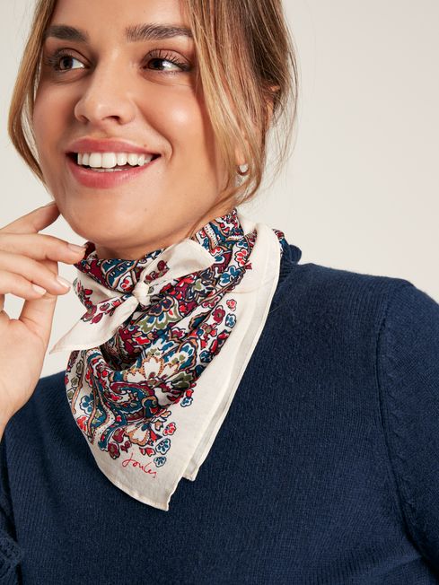 Buy Joules Elsie Square Scarf from the Joules online shop