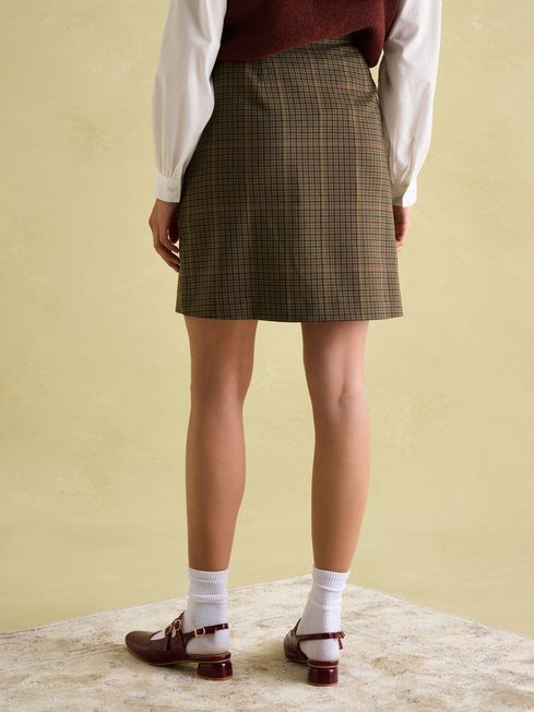 Maize Check Skirt Joules