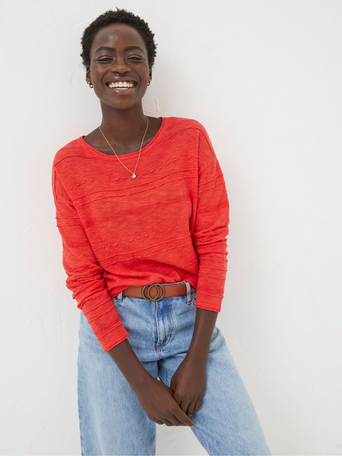 Red cotton jumper shop