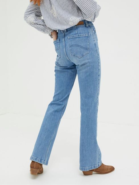 Blue Fly Flare Jeans FatFace