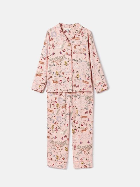 Buy Sleeptight Pink Printed Button Through Pyjamas from the Joules ...
